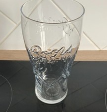 Vintage Coors Fine Light Beer Embossed Pint Glass Nucleated Lager Crown 2043 GC