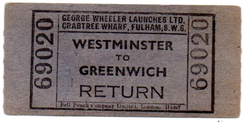 Boat ferry ticket - ticket, george