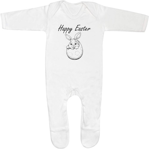 Happy easter with - bunny', baby