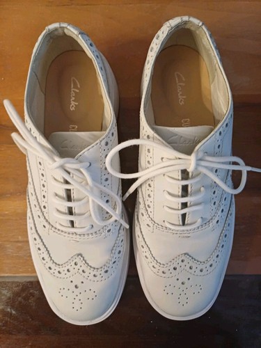 Clarks white leather hero - clarks,