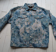 SuperMade BOMBER JACKET  Size XL - Amazing BROCADE-Type Fabric PERFECT CONDITION