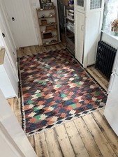 Vintage Wool Killim Rug 175cm By 275cm