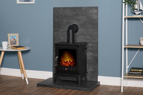 Acantha tile hearth set - &,