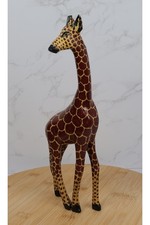 Wooden Giraffe Figurine