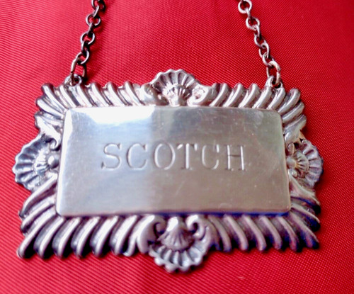 Vintage scotch decanter label - vintage,