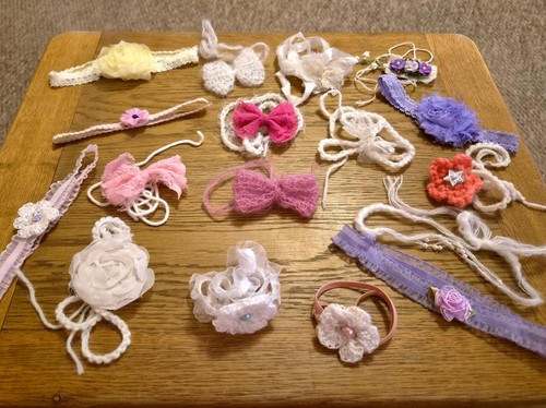 Newborn baby girl - newborn, headbands