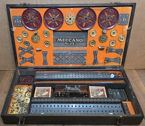 1925 meccano set like - 3x,