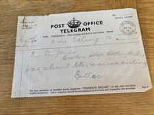 HILAIRE BELLOC - 1938 LETTER AND TELEGRAM SIGNED - SUSSEX