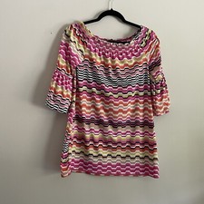 Trina Turk XS Colorful Chevron