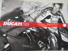 Neil Hodgson signed Official Ducati 748 sales brochure