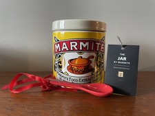 Vintage C2012 Marmite Promo Lidded Storage Jar With Spoon - never used 
