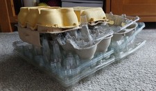 10x Empty Cardboard/Plastic Egg Boxes
