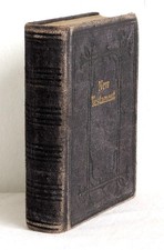 Victorian New Testament Miniature Leatherbound Holy Bible Scottish Bible Society