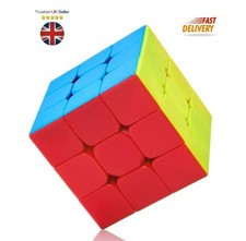 Premium 3x3 Speed Cube | Smooth Fast Stickerless Puzzle Toy | UK Stock