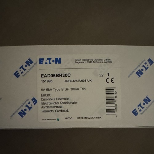 Eaton ead06bh30c rcbo - rcbo, circuit