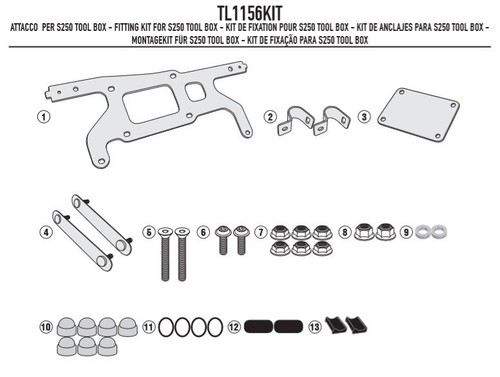 Givi tl1156kit mounting kit - tl1156kit,