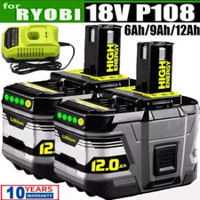 2X 8.0AH For Ryobi 18V One+