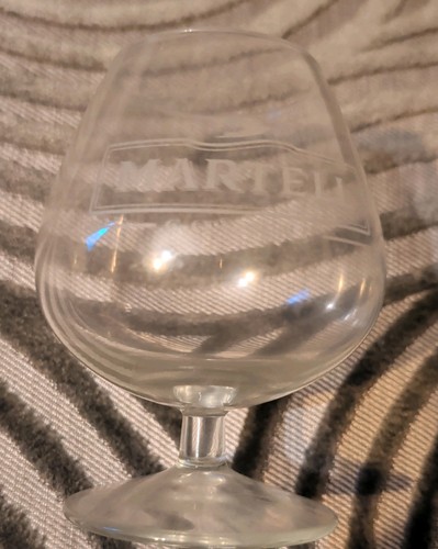 Vintage martel cognac glass - vintage,