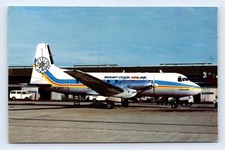 MOUNT COOK AIRLINES HS748 AUCKLAND AIRLINE AIRCRAFT POSTCARD HS 748 AIRPLANE 