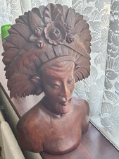 Tribal African wooden head