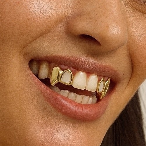14k gold plated double cap - 14k,
