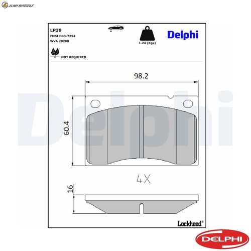 Brake pad set disc - pad,