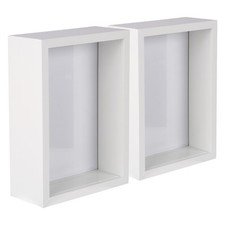 2x White 5" x 7" 3D Deep Box