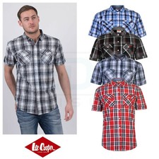 Mens Checked Shirt Lee Cooper