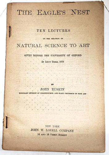 1872 john ruskin ten - ruskin, lectures