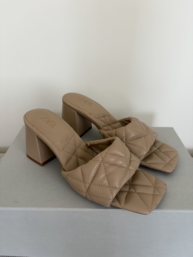 Zara quilted block heel - quilted,
