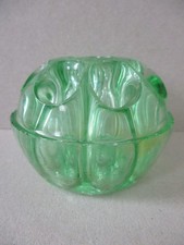 A Vintage 3” Green Glass