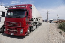 Truck Photo Volvo FH Globetrotter Tarpaulin Semi Truck Turkey Red #w2wq