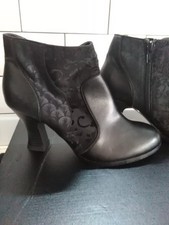 New Ruby Shoo Black KENEDDY Ankle Boots Size 4 - Rare Different Pattern