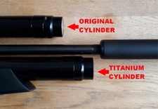 HW110 TITANIUM Air Tube Cylinder MORE SHOTS Rifle/Carbine LIGHTWEIGHT Weihrauch