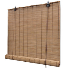 Roller blind bamboo - bamboo, brown