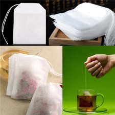 100pcs Empty Tea bags String Heat Seal Filter Paper Herb Loose whole sale 