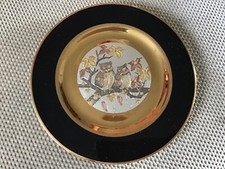 CHOKIN Limited edition plate Owls In A Tree  Yoshinobu Hara 33314