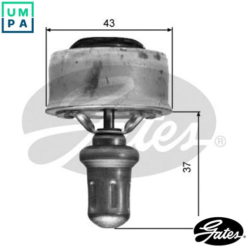 Thermostat coolant for renault - thermostat,