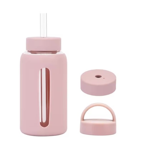 New 600ml pink glass - new,