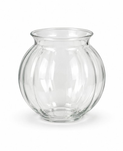 Clear ribbed gas light shade - light,