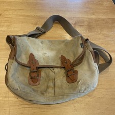 Vintage, Barbour Liddesdale Fishing/Trout, Shoulder Bag Canvas & Leather, Used