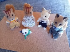 Sylvanian Vintage Bundle Squirrels, Fox, Cat And Baby Cow Stickers Epoch