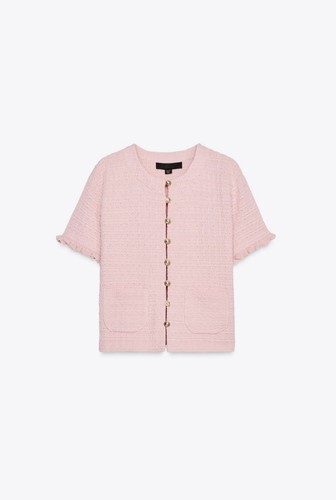 Zara pink ruffled knit - zara,