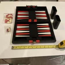Travel BACKGAMMON SET in faux