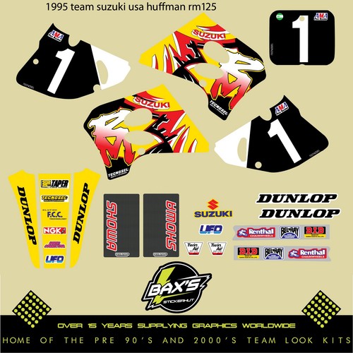 1995 suzuki 125 rm250 team - rm,