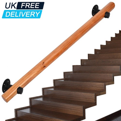 Wall mounted wooden stair - mounted,