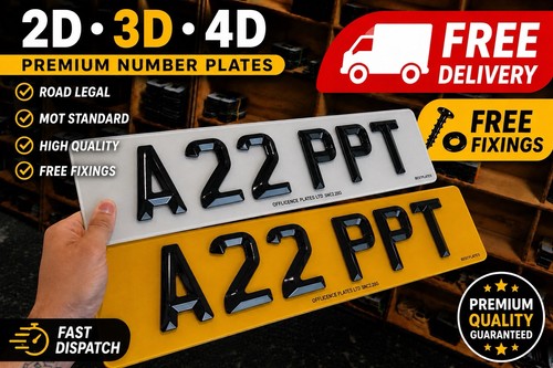 Number plates 3d gel - plates, |