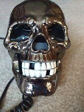 SKULL TELEPHONE. black. landline. UNTESTED I don't have landline. No returns.