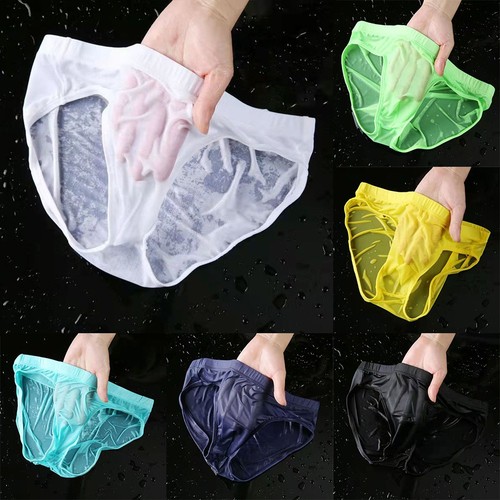 Men ice silk briefs - men, underwear