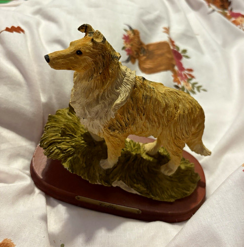 Collie dog resin - collie,